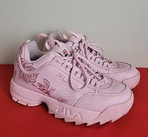 Fila Damengröße 8,5 Disruptor rosa Sneaker Stil 5fm00605-650 bestickt cool - Bild 1 von 9