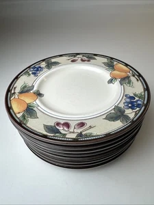 8er Set Mikasa Intaglio CAC29 Garden Harvest 6,5" Dessertteller Obst Birne - Bild 1 von 7