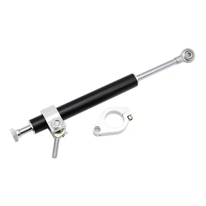 330mm Universal Steering Damper for Honda Yamaha Kawasaki Stabilizer CNC Black - Picture 1 of 6