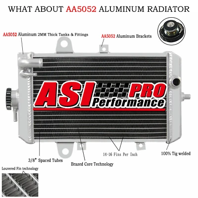 2 Row Aluminum Radiator For Yamaha Raptor 700 YFM700R YFM 700R 2013-2020,2015 Foto 1 de 4