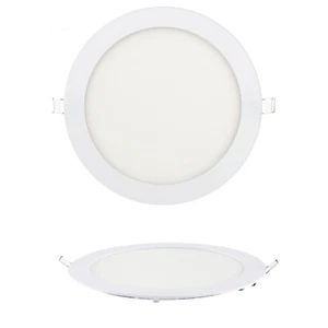 Panel LED de 18 vatios lámpara empotrada panel empotrado redondo 1170 lúmenes Ø 20,5 cm panel plano - Imagen 1 de 3