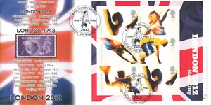 Minishoja Juegos Olímpicos GB Bradbury Cubierta Londres 2012 (136509) - Imagen 1 de 2
