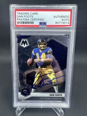 Dan Fouts Signed 2021 Panini Mosaic IP Auto PSA/DNA San Diego Chargers - Image 1 of 2