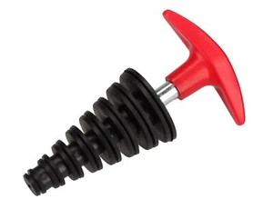 Tapón de escape JMP tapones de escape Silencer Plug negro/rojo pequeño 15-35 mm - Imagen 1 de 1