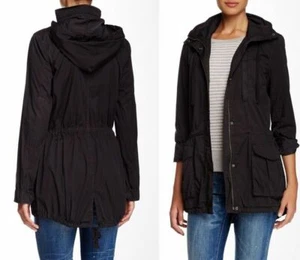 James Perse Yosemite Utility Lightweight Hooded Jacket Parka BLACK sz S (1) $360 - Picture 1 of 13