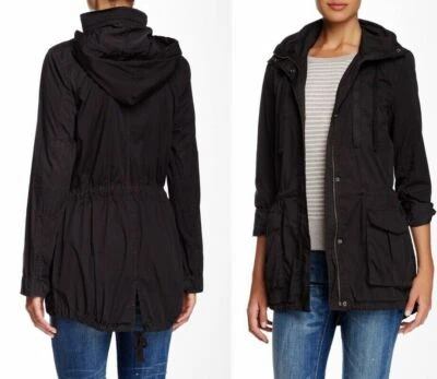 James Perse Yosemite Utility Lightweight Hooded Jacket Parka BLACK sz S (1) $360 - Image 1 of 4