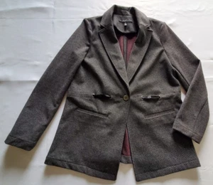 White House Black Market Blazer Women's M Multicolor one Button Pockets Tie Back - Picture 1 of 6