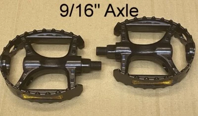 OLD SCHOOL BMX Bear Cage Trap Pedals 9/16" Black MTB Aluminum Bicycle Pedals - Image 1 of 2