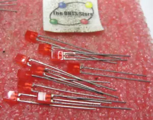 Square 3mm Miniature RED LED - NOS Qty 10 - Picture 1 of 3