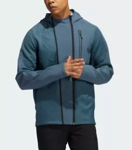 Sudadera con capucha para hombre Adidas Cold.rdy entrenamiento torsos de pista azul heredado talla pequeña GJ0343 - Imagen 1 de 8