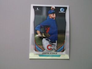 2014 Bowman Draft Chrome JUSTIN STEELE  - CHICAGO CUBS - #CDP120 Rookie RC qty
