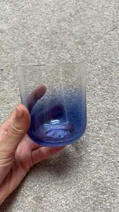 Blue Bubble Glass Tumbler - Picture 1 of 5