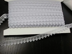 5/8" Heirloom Blue Scalloped Lace Soft Hand 50 Yard Bolt - Picture 1 of 1