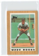 1987 Topps Major League Leaders Minis #41 Wade Boggs Boston Red Sox 3S1