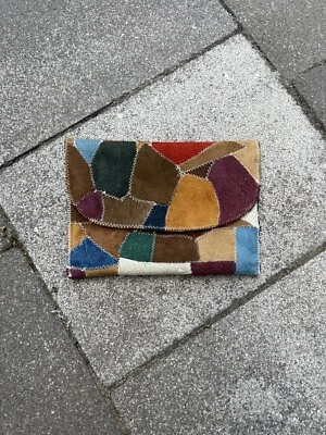 Patchwork Vintage suede wallet - Image 1 of 4