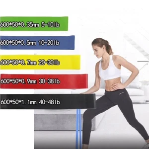 Bande Elastique de Resistance Bande Fitness Musculation 5 RESISTANCES - Imagen 1 de 4