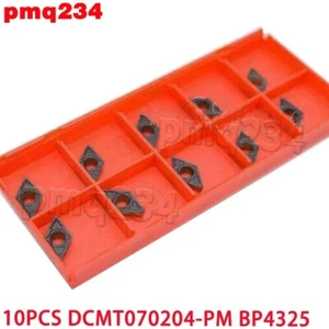 10PCS DCMT070204-PM BP4325 turning Carbide Inserts CNC metal lathe cutting tools - Picture 1 of 2