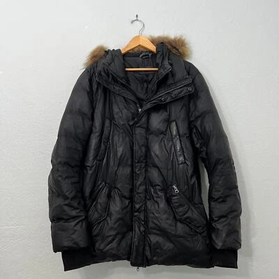 Mackage black fur trim down winter coat puffer parka  - Image 1 of 4