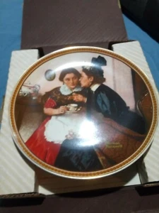 knowles collector plates Norman Rockwell's Rediscovered Women "Gossiping" - Picture 1 of 6