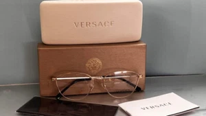 Versace MOD 1253 1252 gold ovales Gestell Brille $ 450 Neu im Karton #28 - Bild 1 von 9