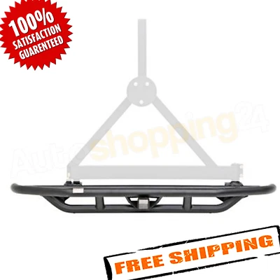 Smittybilt 76621-01 SRC Black Rear Bumper for 1987-2006 Jeep Wrangler YJ & TJ - Image 1 of 3