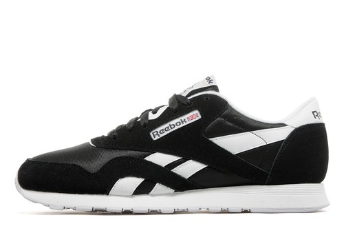 Autentico Reebok Classic Nylon® (taglia uomo: UK 7 5 EUR 41) nero bianco