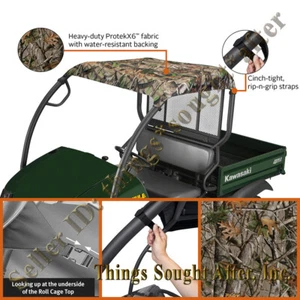 Techo de tela Kawasaki mula para 2015 2016 2016 2017 4000 y 4010 SE Bimini - camuflado - Imagen 1 de 8