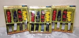 3 Set 4pz Distributori Formaggio Joie de Vivre Nuovi Frutta Ottimo Regalo NUOVO - Foto 1 di 7