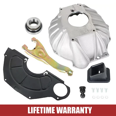 11" Clutch Fork & Bell Housing Kit & Throwout Bearing Cover For Chevy 1959-1988 - Image 1 of 4