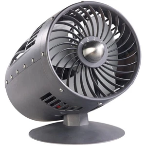 Sichler Designer-Objekt: Tischventilator im Turbinen-Look, Ø 15 cm, 33 W - Bild 1 von 7