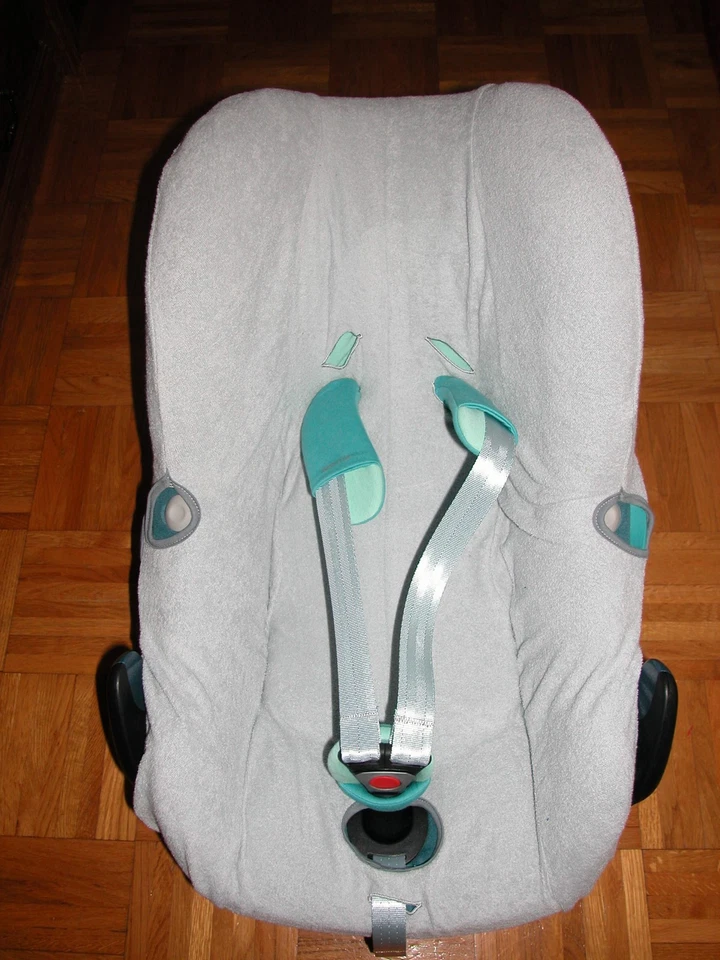 EKO Sommerbezug Schonbezug Frottee f. Maxi-cosi Pebble, Plus, Pro + Rock NEU helgrau