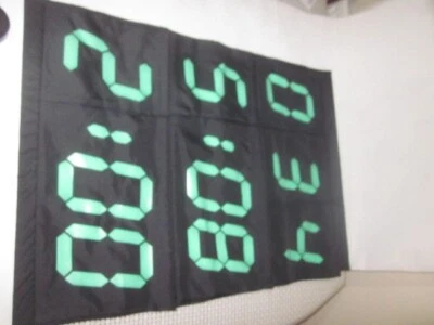 black material hanging board bag with marks ideal reminder to do list used big  - Image 1 of 4