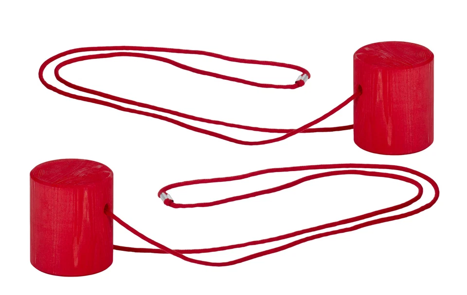 Erhard Sport: 2 Stück Stelzenrollen aus Holz (1 Paar), Stelzen Holz-Rolle