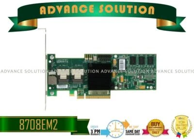 LSI MegaRAID SATA/SAS 8708EM2 3Gb/s PCI-Express RAID Controller card - Image 1 of 2