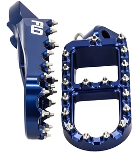 YAMAHA YZ85 - YZ450F  BLUE ADVENTURE SNOW BIKE FOOTPEGS FLO - Picture 1 of 2
