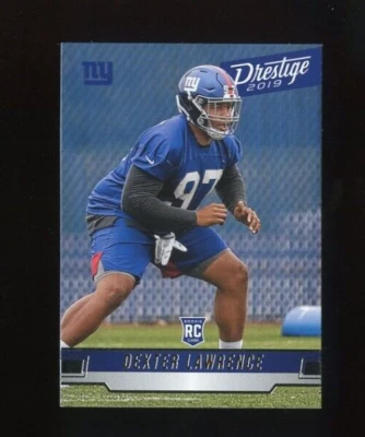 2019 PANINI PRESTIGE #210 DEXTER LAWRENCE ROOKIE RC NEW YORK GIANTS - Image 1 of 2
