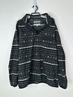 Jachs Cabin Collection Women Size XL Fleece Pullover Mock Neck Sweater Black