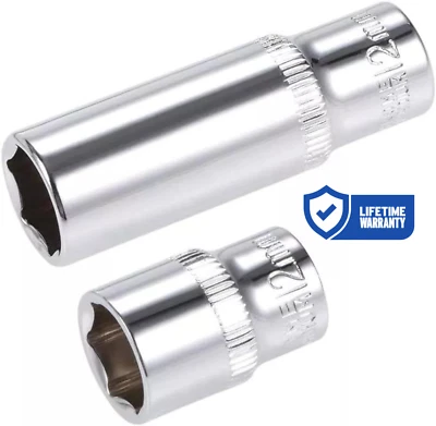 Socket 1/4, 3/8 & 1/2" Drives, Shallow Deep 6 PT Socket & Bit Sockets - Image 1 of 4