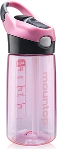 Kids Water Bottle with Silicone Straw and Handle, Easy Use for Girls and Boys, B - Picture 1 of 7