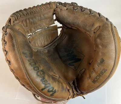 MacGregor MCCM100X Baseball Catchers Mitt 33” Right Hand Thrower Brown Leather - Image 1 of 4