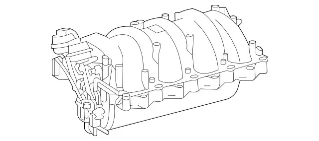 Colector de admisión de motor original Mercedes-Benz 273-140-07-01-64 Foto 1 de 1
