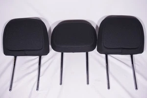 2015 - 2022 JEEP Renegade OEM Rear Seat Headrests Set of 3 Black Cloth Fabric - Picture 1 of 8