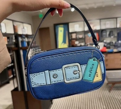 Coach Jamie Wristlet Pouch W/ Trompe L'oeil Print NWT - Image 1 of 4