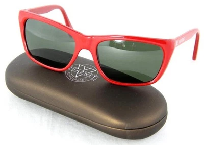 259 $ Новый винтажный Vuarnet 006 красный солнцезащитные очки PX3000 зеленое стекло минеральные линзы - Изображение 1 из 3