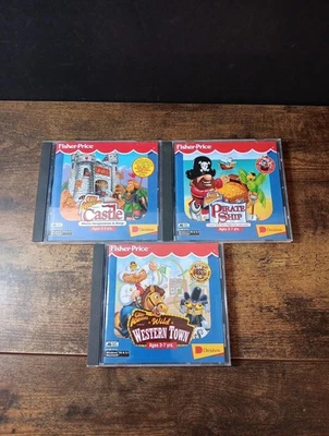Fisher-Price Great Adventures Series Learning PC/CD ROM Games Lot Of 3 Vintage - Image 1 of 4