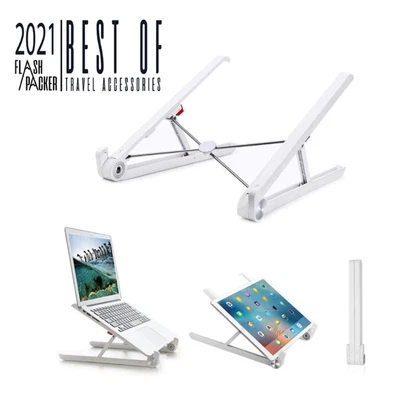 Codi A09041 Portable Laptop Stand White Apple Macbook iPad Folding Travel - Image 1 of 4