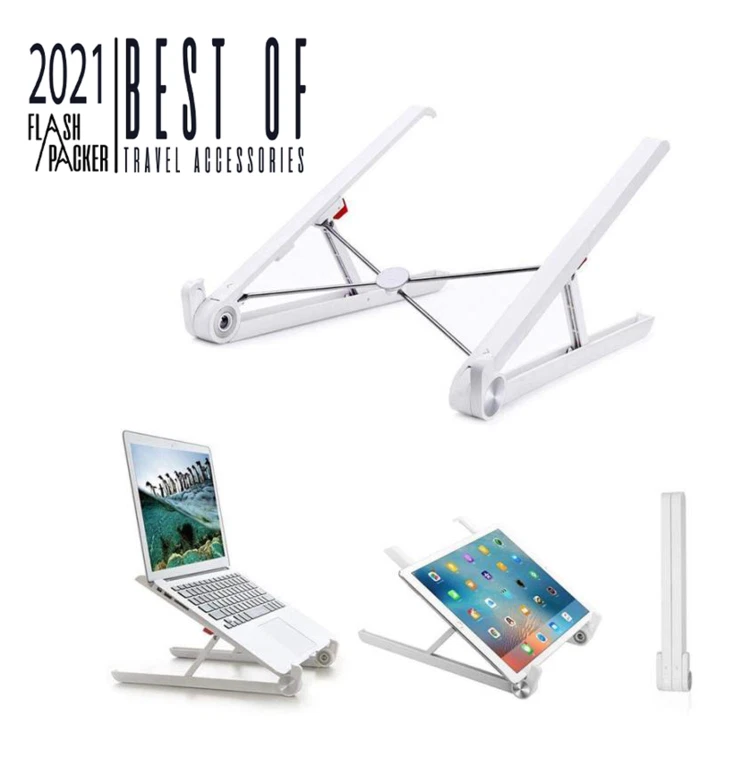 Codi A09041 Portable Laptop Stand White Apple Macbook iPad Folding Travel - Image 1 of 4