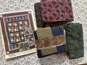 Anka’s Treasures FAT QUARTER FOREST Twin 85x68” Quilt Kit & Pattern Book - Bild 1 von 15