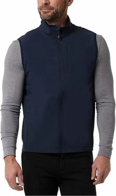 NEW 32 Degrees Heat Men's M Vest Jacket Full Zip Mock neck Blue - Image 1 of 4