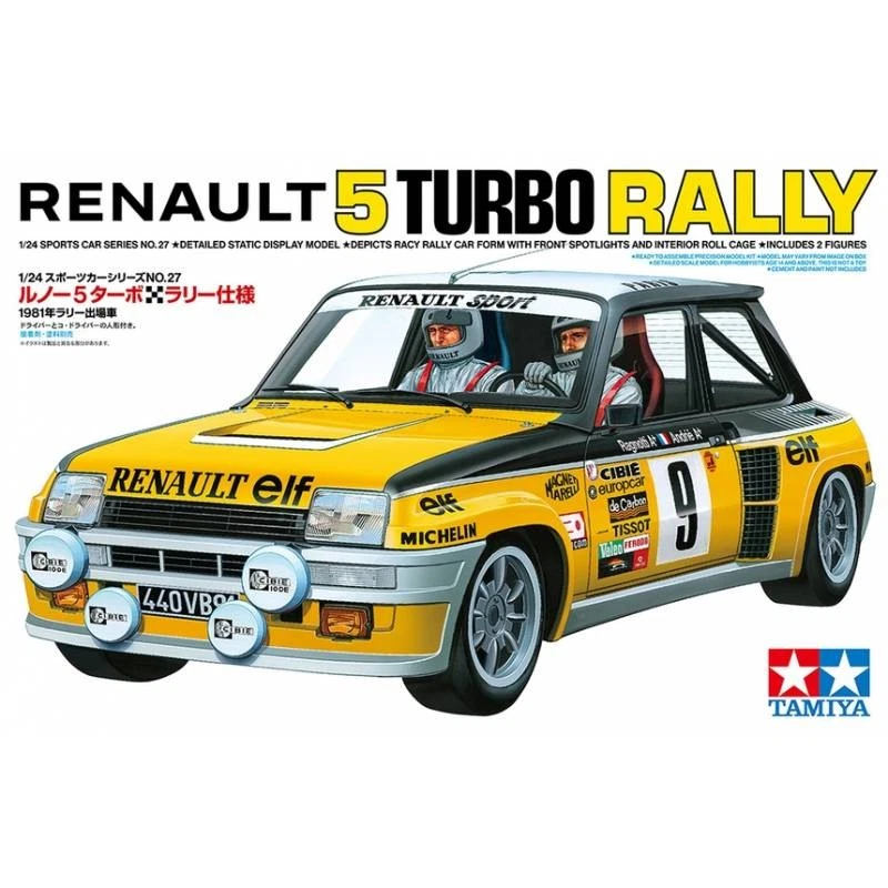Modellino Macchina Renault 5 Turbo Rally TAMIYA 24027 1:24 Modellino Char Promo - Immagine 1 di 4